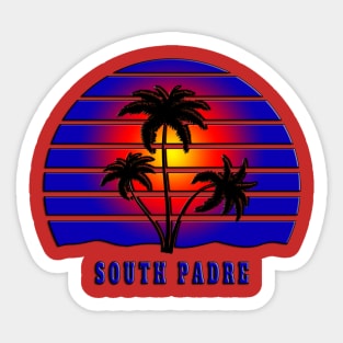 South Padre Island Beach Vacation Souvenir Gift Sticker